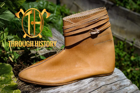Chaussures Shestovica, reproduction historique en cuir (Rus) — costume viking | Through History