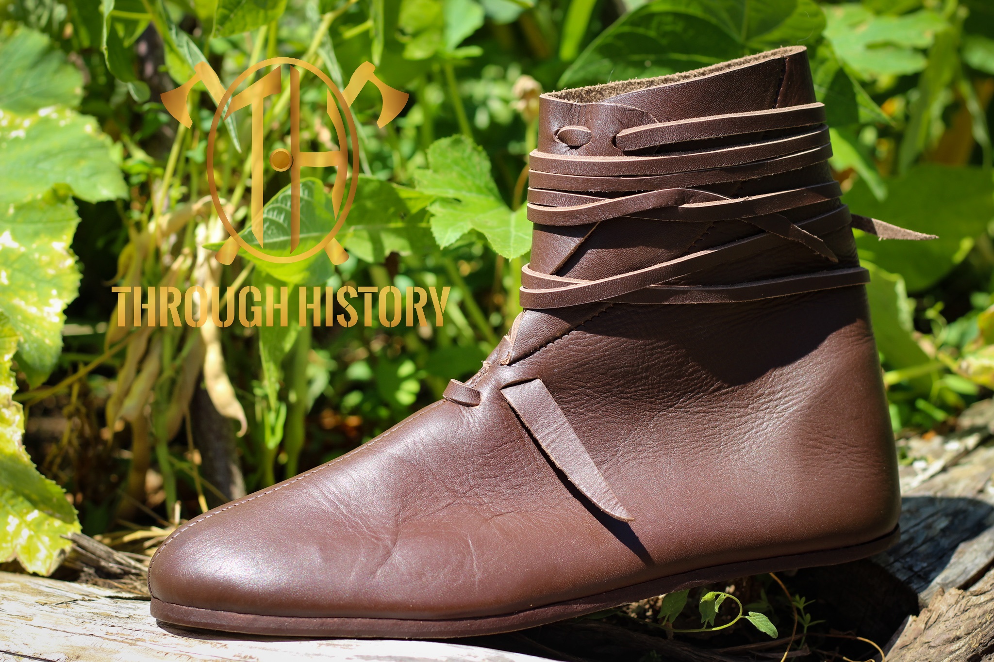 Chaussures Oseberg 172, reproduction historique en cuir (Norvège) — costume viking | Through History