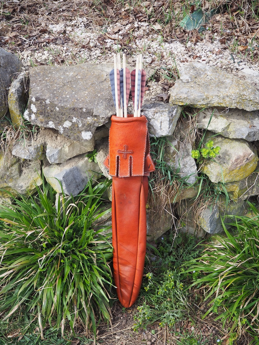 Carquois de Hedeby en cuir, reproduction historique (Danemark) — archerie viking | Through History