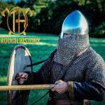 Casque nasal monobloc, reproduction historique en acier — reconstitution viking et médiévale | Through History